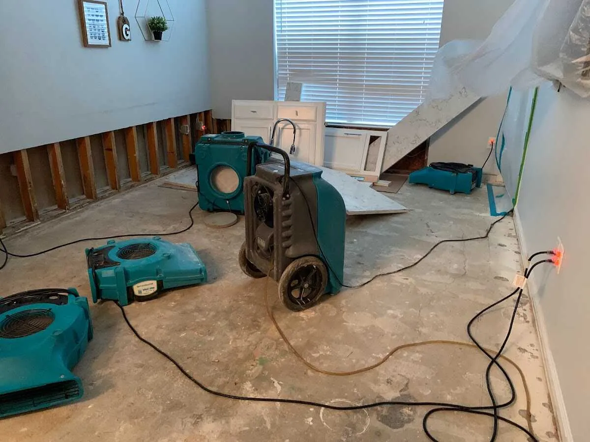 Dehumidifier in flood-cut room for Water Extraction & Removal in Walterboro